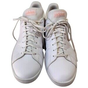 adidas Women's 10 Advantage Base Tennis‎ Shoes White Glow Pink